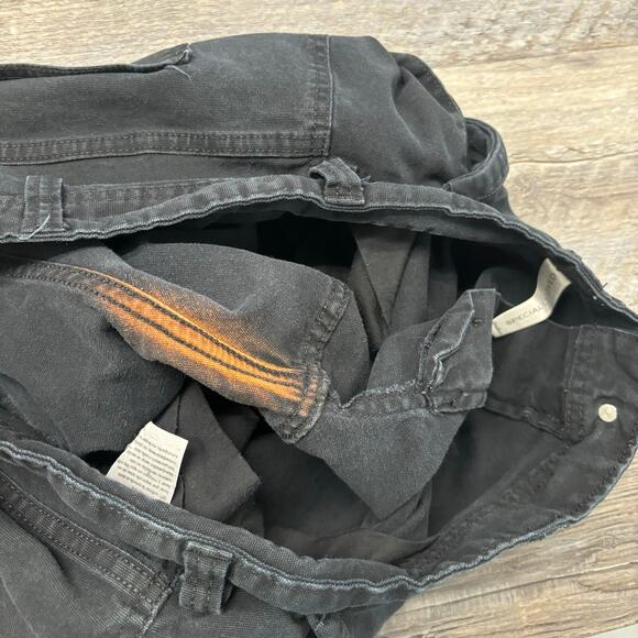 Eddie Bauer Stretch Canvas Black Mens 38x30 Classic Fit Utility Work Pants - Picture 9 of 15